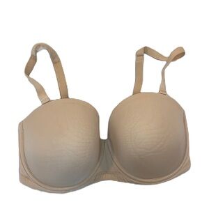 Wacoal Red Carpet Convertible Strapless Bra Size 36DDD #854119 Nude Beige